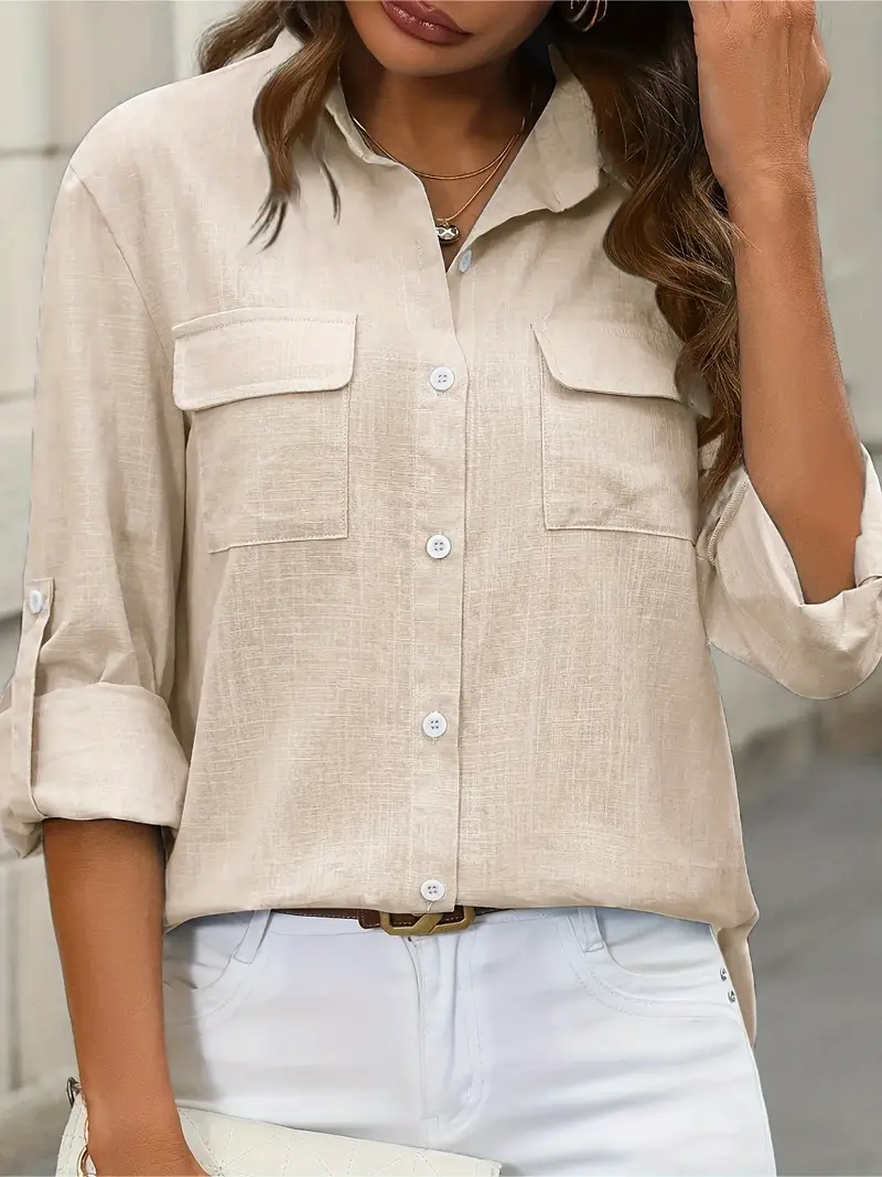 Athena - Camicia In Cotone Con Tasche Frontali - Image 40