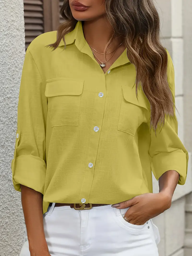 Athena - Camicia In Cotone Con Tasche Frontali - Image 5