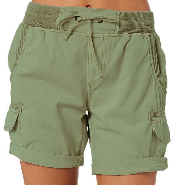 Audria - Pantaloncini Cargo a Vita Alta Con Coulisse e Tasche Cargo - Image 4
