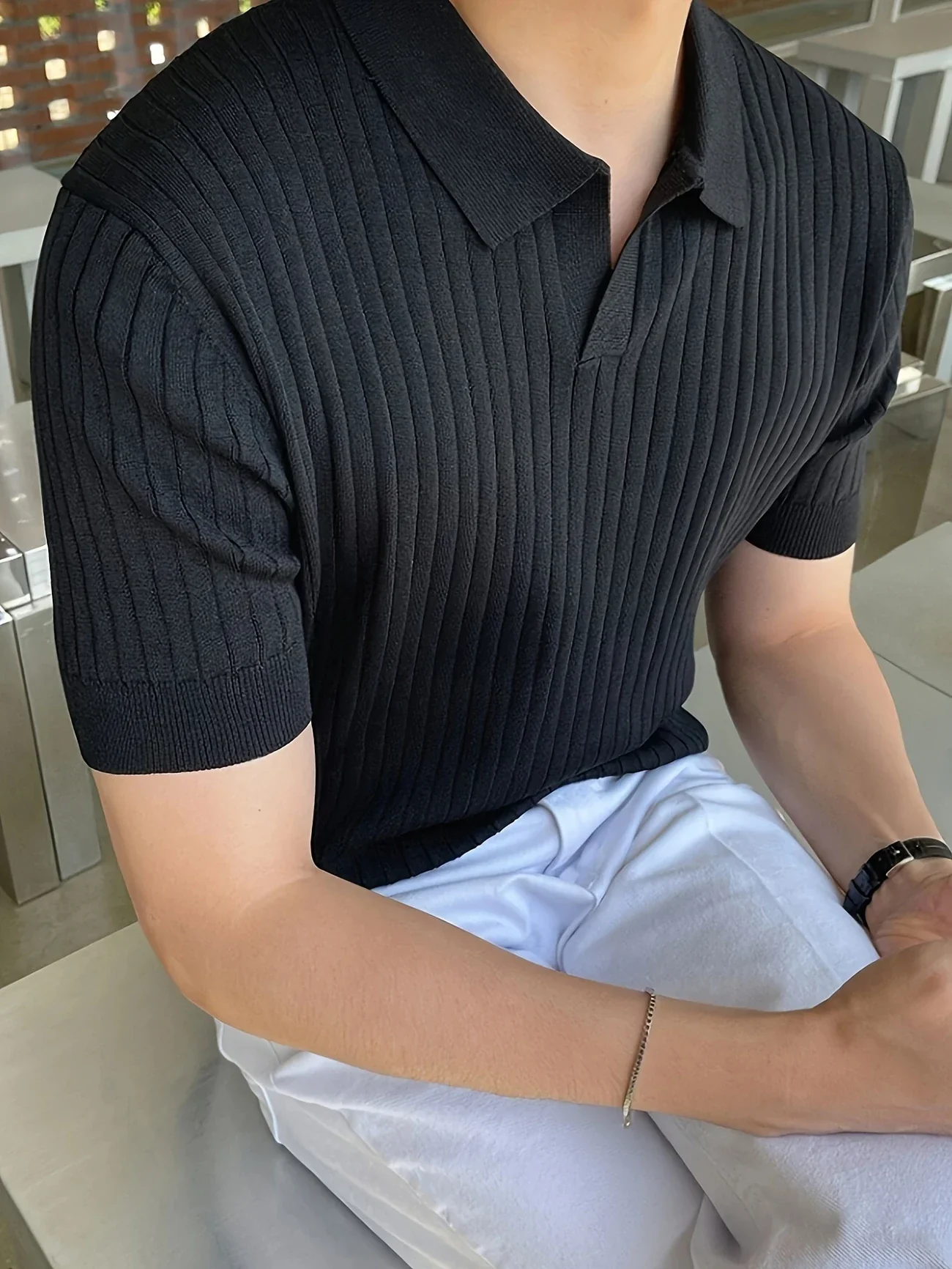 Avgustin - Polo Casual A Mniche Corte - Image 10