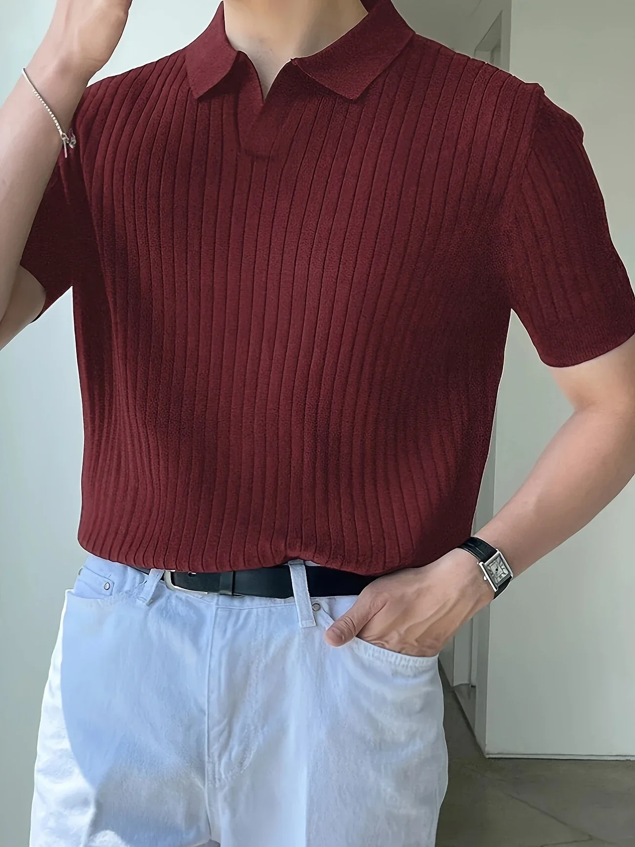 Avgustin - Polo Casual A Mniche Corte - Image 16