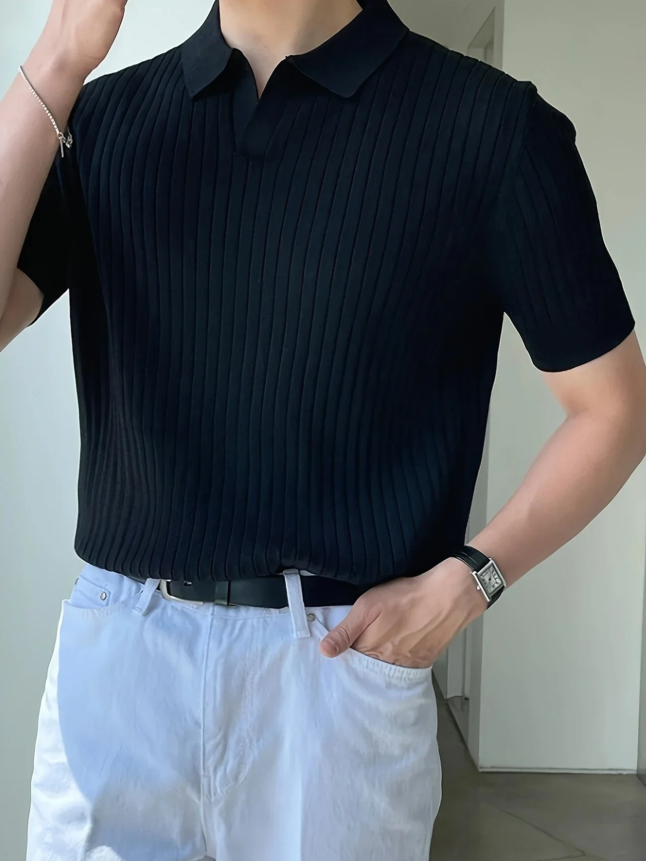 Avgustin - Polo Casual A Mniche Corte - Image 6