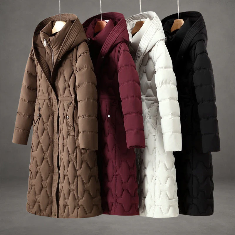 Avishag - Cappotto Lungo Imbottito Con Cappuccio - Image 5