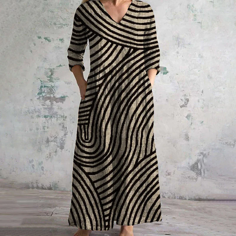 Ayla - Vestito a Righe Vintage - Image 2