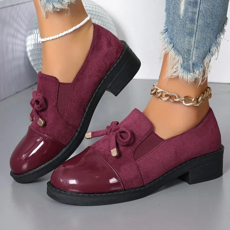 Azahra - Eleganti Mocassini Slip-On Con Fiocco