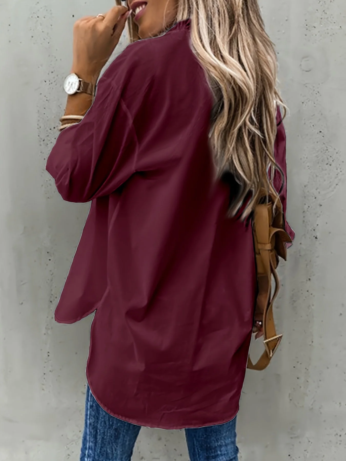 Aziza - Camicia Classica a Maniche Lunghe Con Bottoni - Image 7
