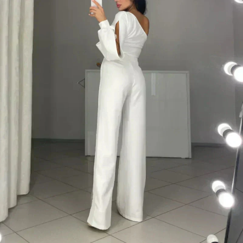 Azlina - Tuta Corta Con Una Spalla Scoperta e Svasata - Image 8