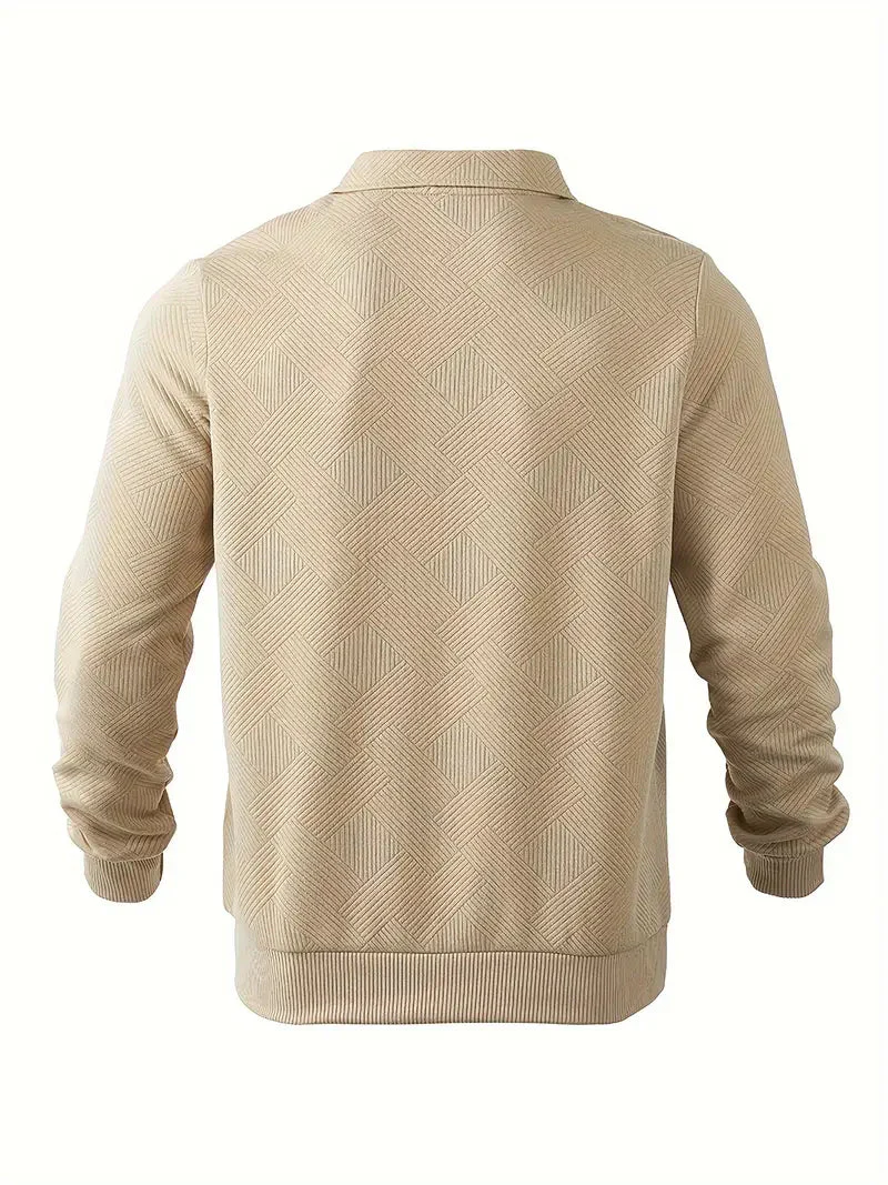 Baldrick - Felpa vintage con Zip e Disegno Geometrico - Image 10