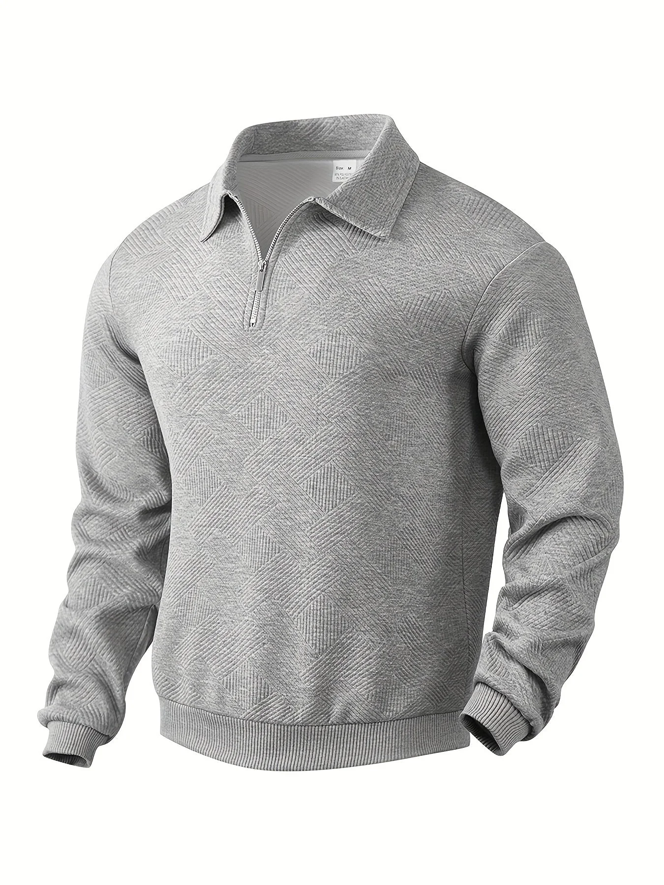 Baldrick - Felpa vintage con Zip e Disegno Geometrico - Image 3