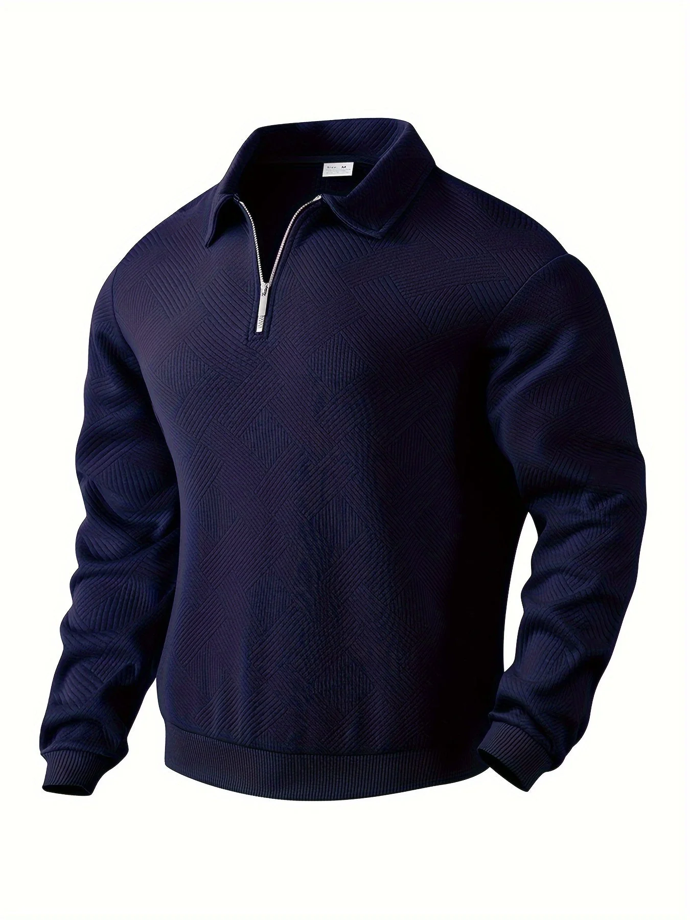 Baldrick - Felpa vintage con Zip e Disegno Geometrico - Image 4