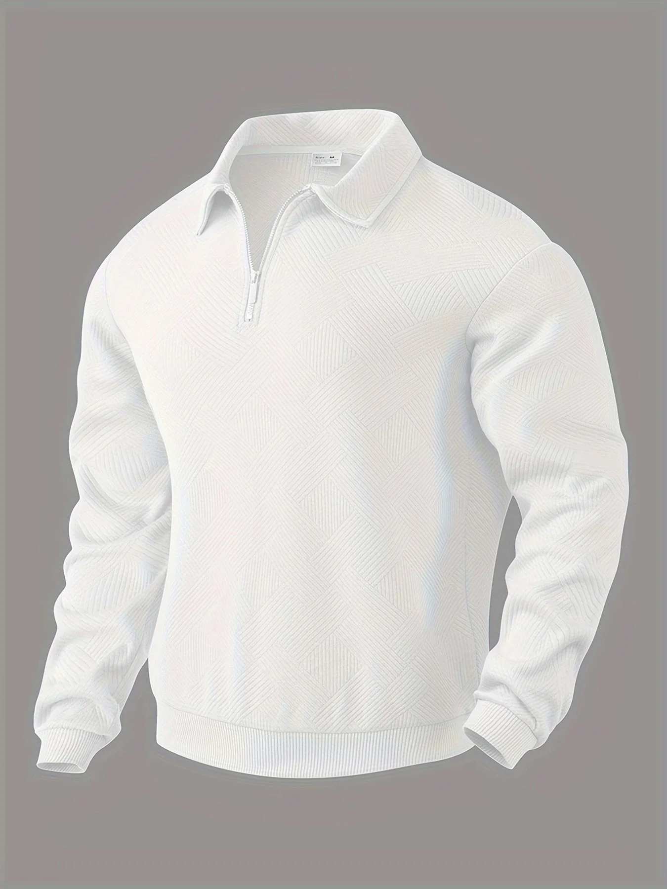 Baldrick - Felpa vintage con Zip e Disegno Geometrico - Image 5