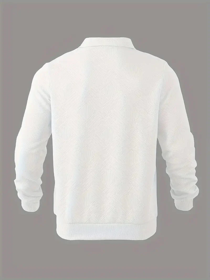 Baldrick - Felpa vintage con Zip e Disegno Geometrico - Image 6