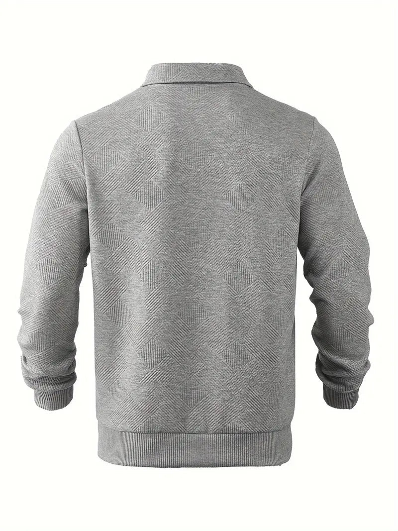 Baldrick - Felpa vintage con Zip e Disegno Geometrico - Image 8