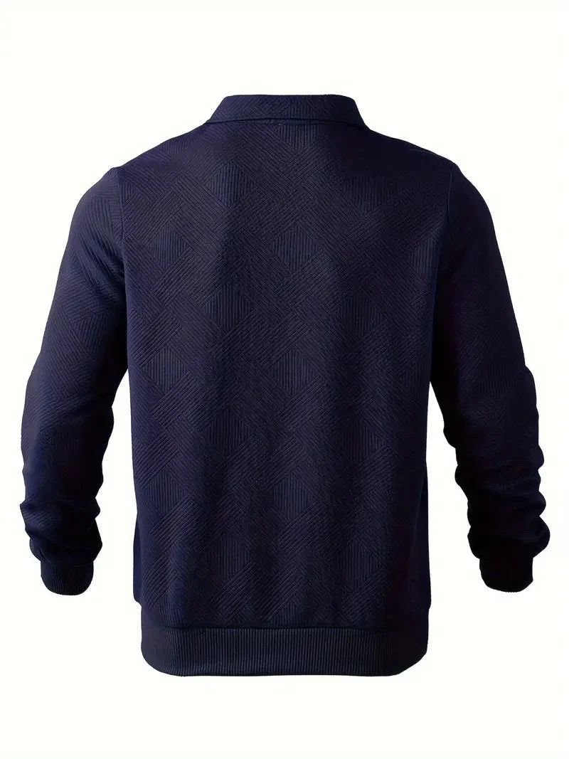 Baldrick - Felpa vintage con Zip e Disegno Geometrico - Image 9