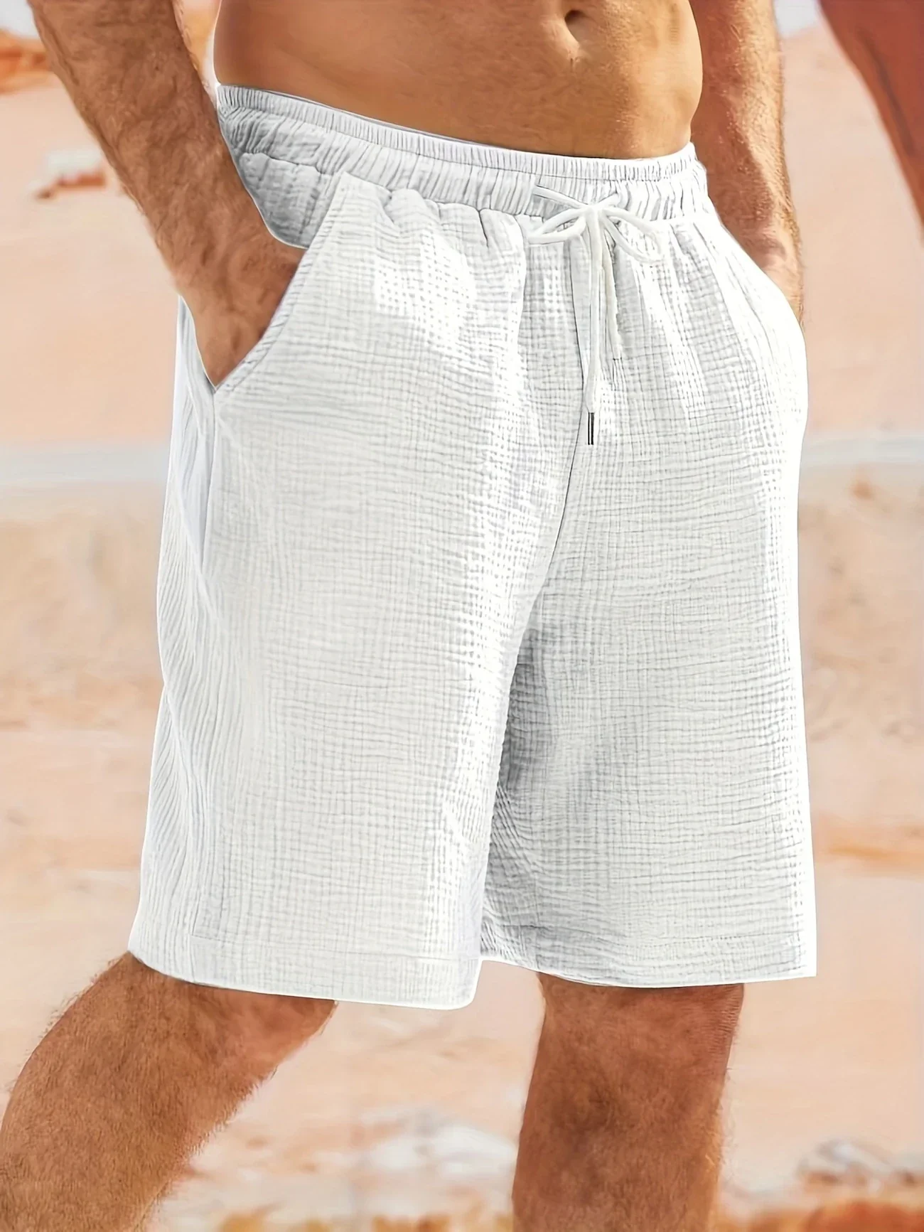 Bancroft - Eleganti Pantaloncini Larghi Con Tasche - Image 6