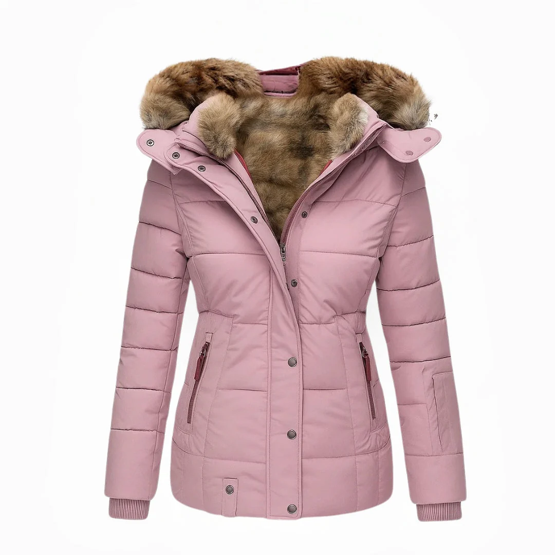 Barbra - Cappotto Invernale Con Cappuccio e Fodera In Pelliccia - Image 5