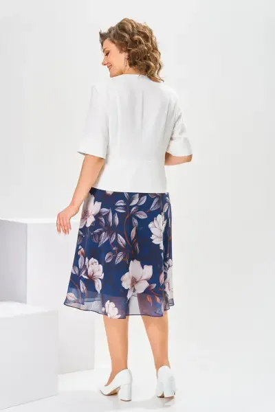 Barnes - Abito midi con Stampa Floreale e Giacca - Image 5