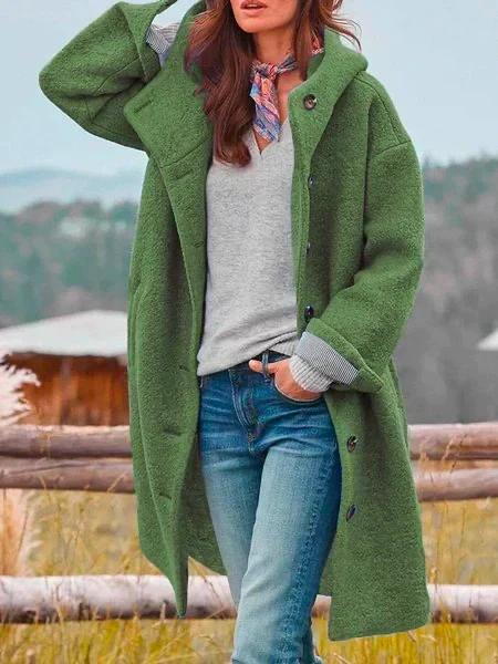 Battina - Cappotto a Maniche Lunghe Con Bottoni