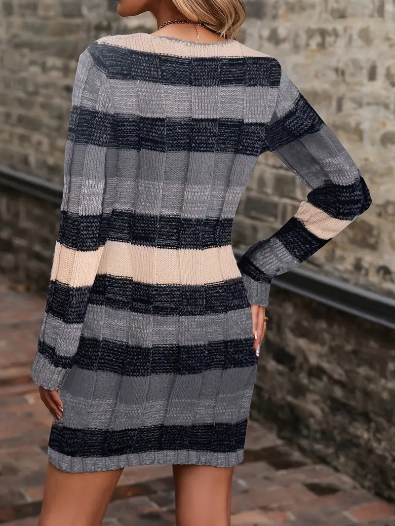 Begum - Abito Casual a Maniche Lunghe Con Maglione Lavorata - Image 15