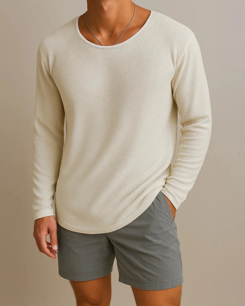 Beltran - Elegante Camicia a Maniche Lunghe In Maglia - Image 4
