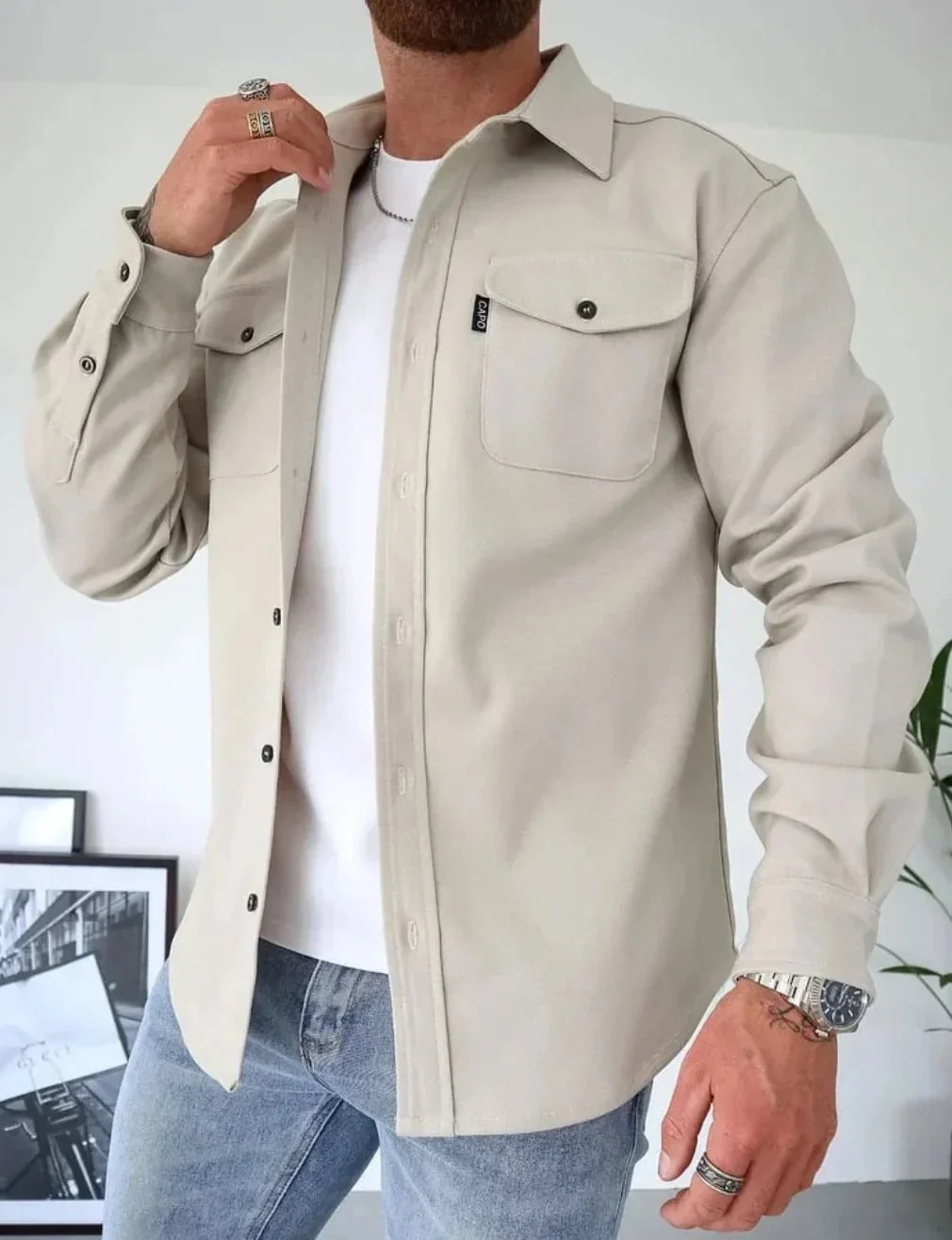 Benton - Giacca Camicia Casual - Image 3