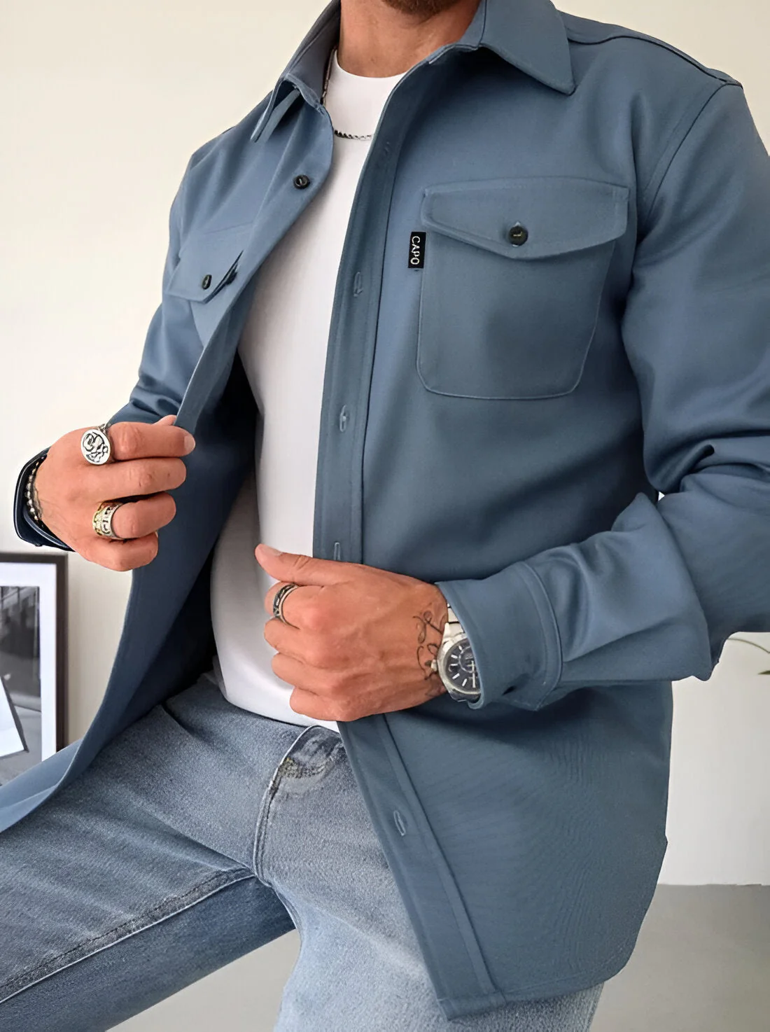 Benton - Giacca Camicia Casual - Image 4