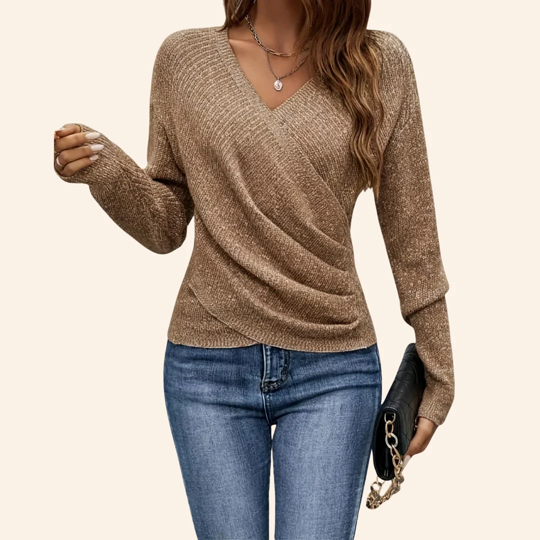 Berit - Elegante Maglione Lavorato A Maglia Con Maniche Lunghe