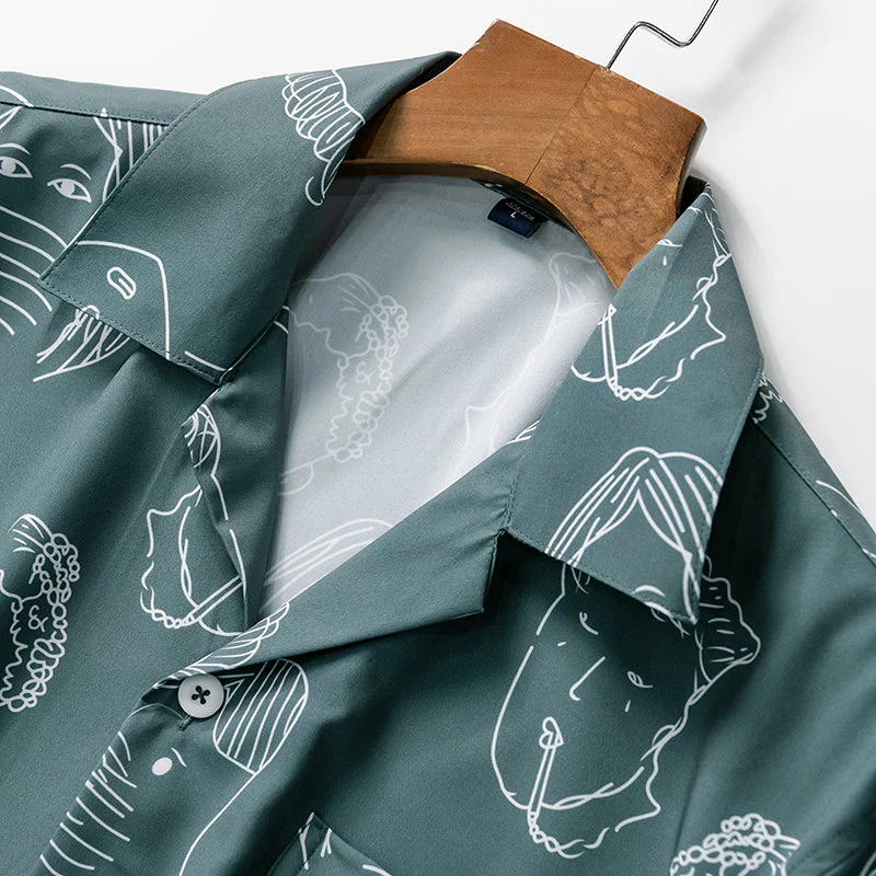 Bertrend - Camicia Stampata a Maniche Corte - Image 4