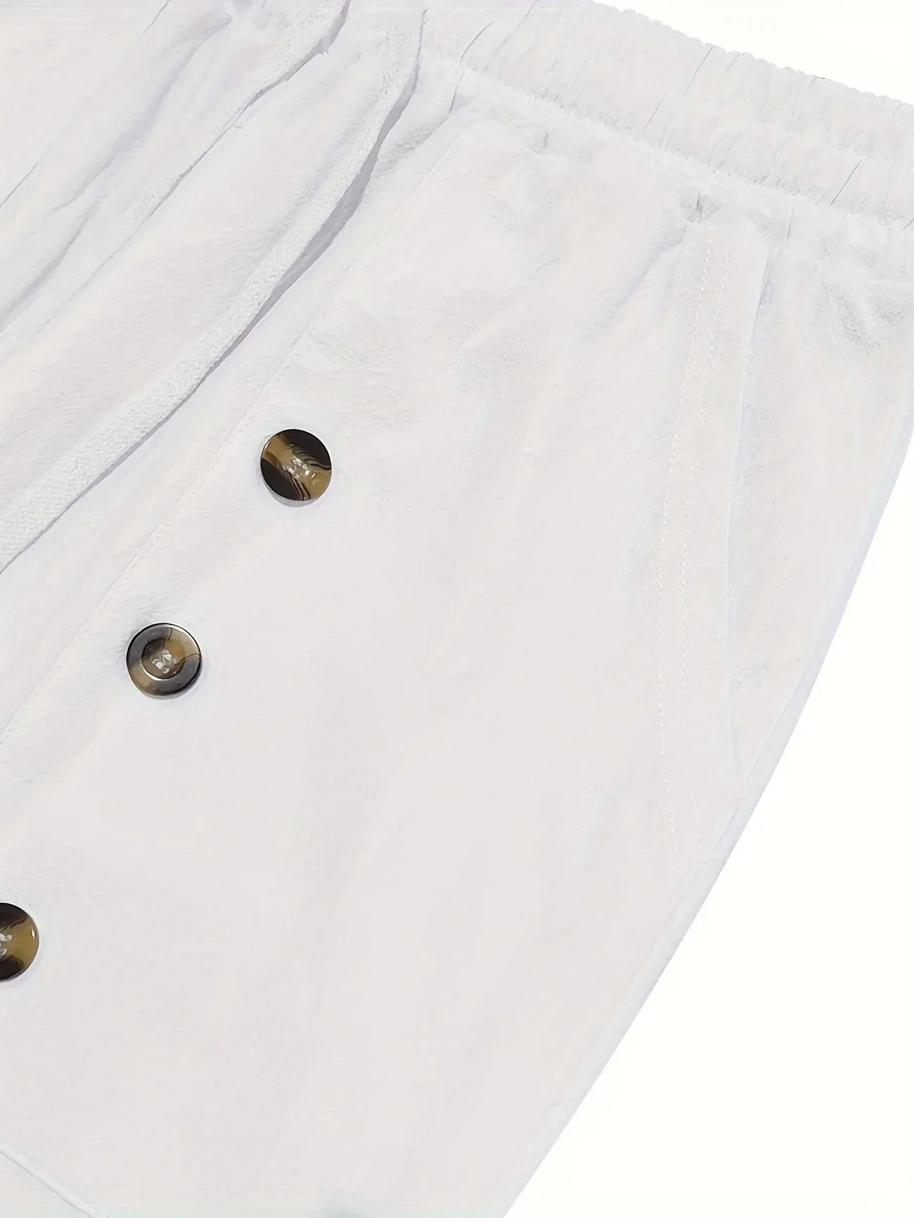 Beslan - Elegante Pantalone A Gamba Dritta Con Bottoni Dorati - Image 16