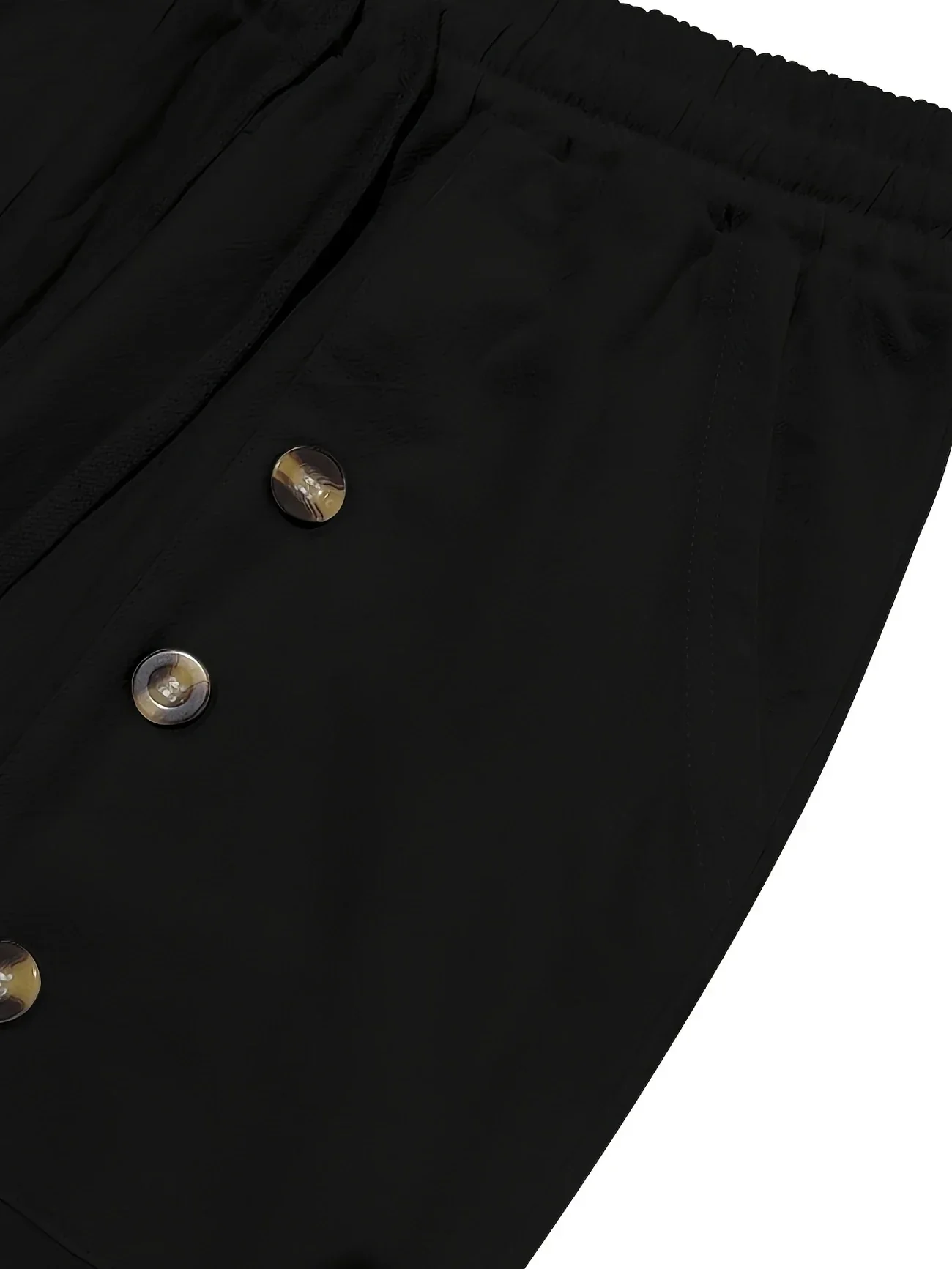 Beslan - Elegante Pantalone A Gamba Dritta Con Bottoni Dorati - Image 17