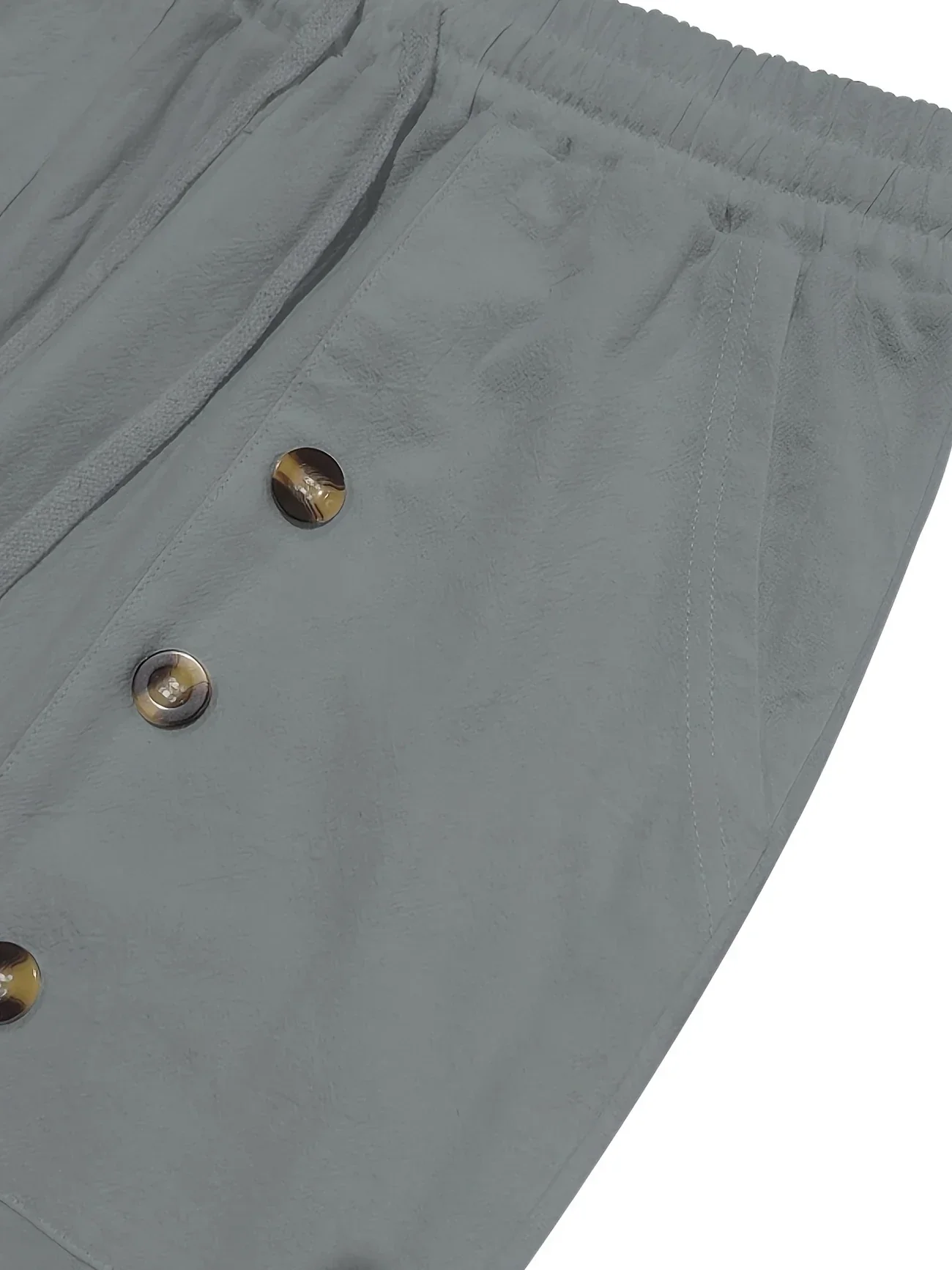 Beslan - Elegante Pantalone A Gamba Dritta Con Bottoni Dorati - Image 19