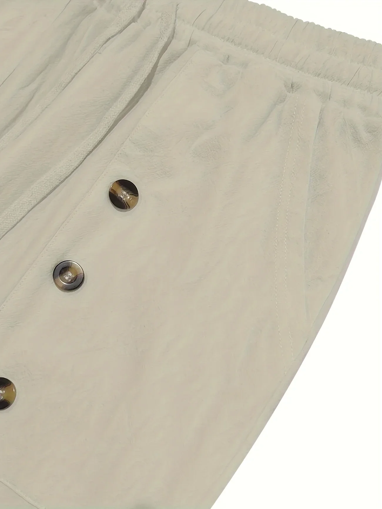 Beslan - Elegante Pantalone A Gamba Dritta Con Bottoni Dorati - Image 20