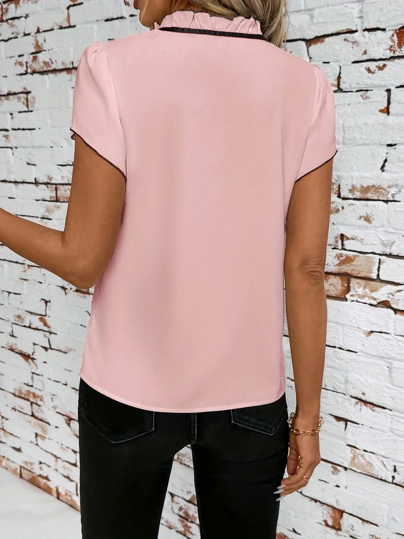 Bethany - Blocco Colore Camicia A Maniche Corte - Image 14