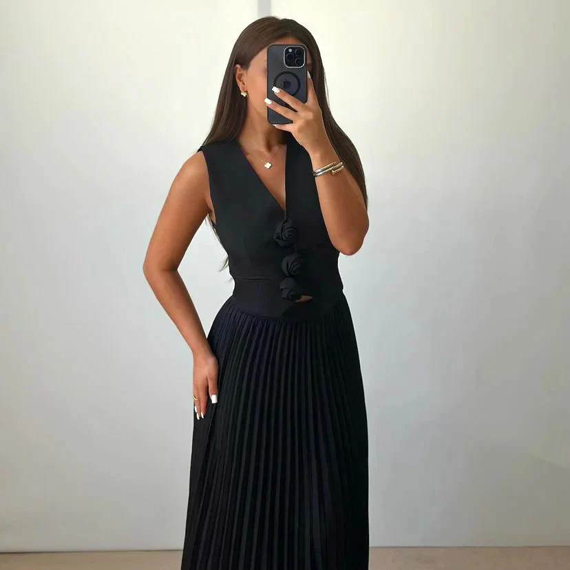 Beyza - Elegante Completo A Due Pezzi Senza Maniche