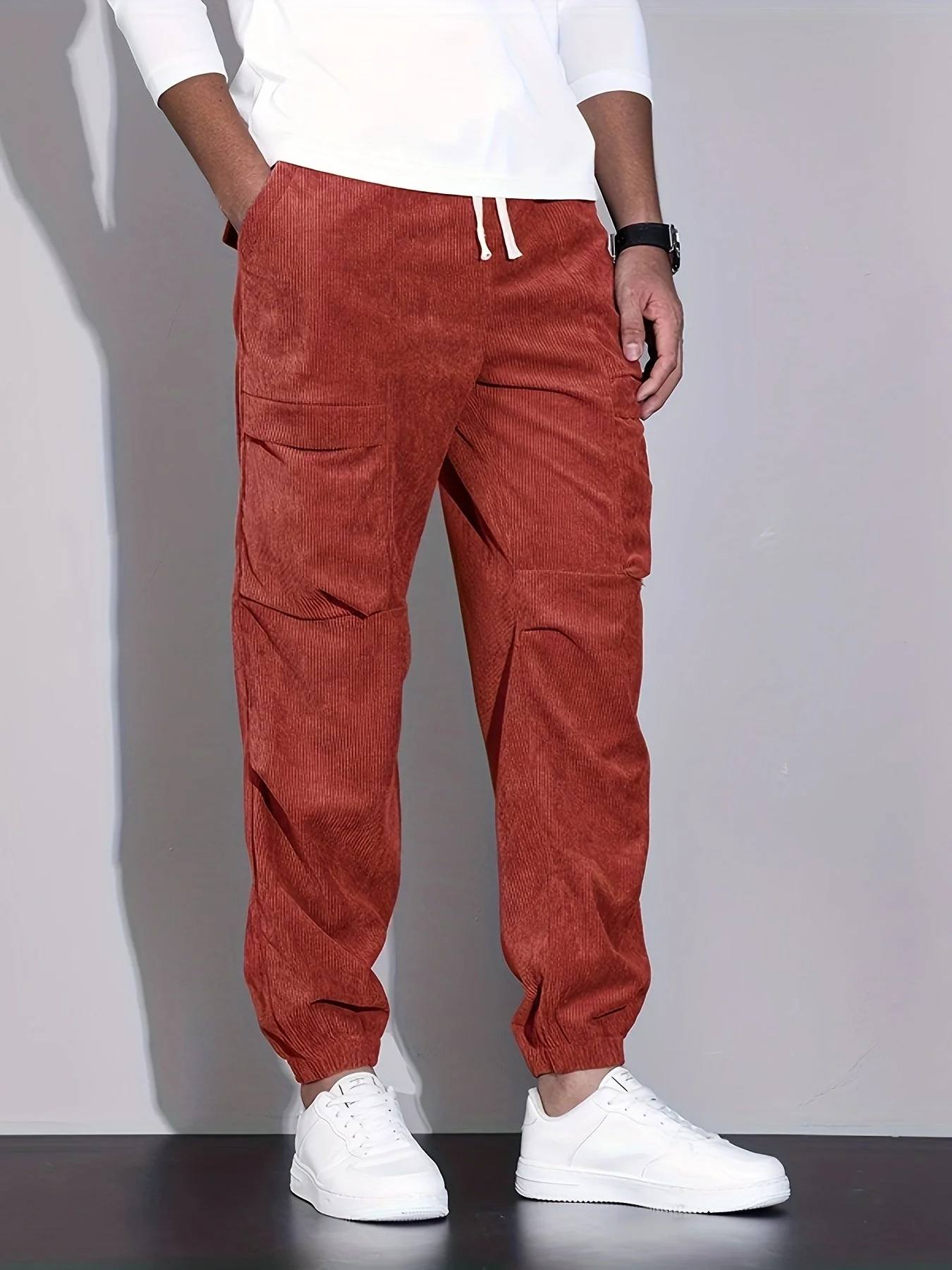 Blevin - Pantaloni Cargo Con Tasche Multiplo