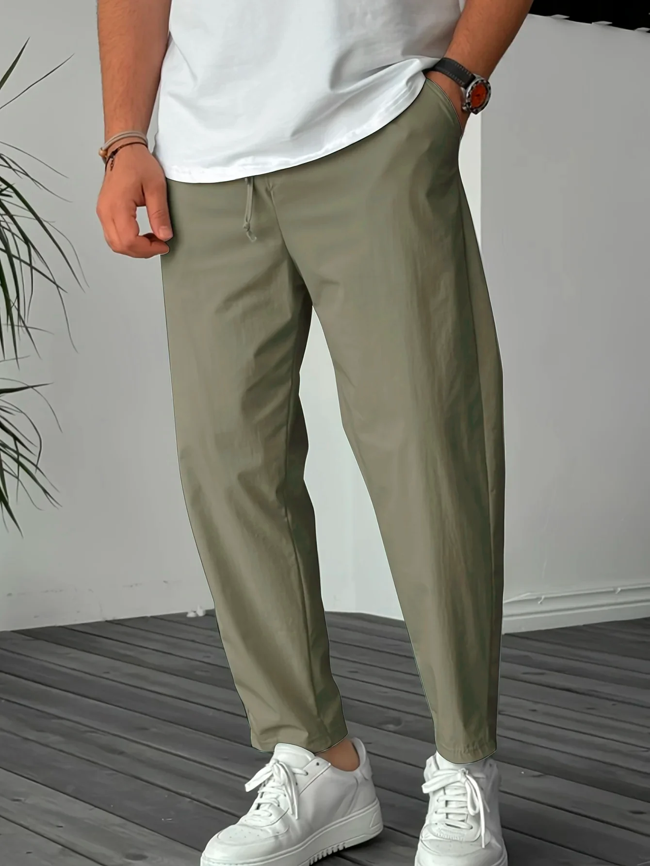 Blewett - Eleganti Pantaloni Affusolati Con Coulisse - Image 8