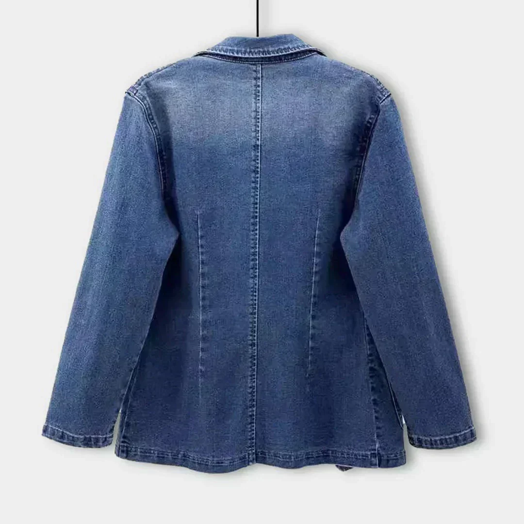 Bogumiła - Elegante Blazer in Denim - Image 3