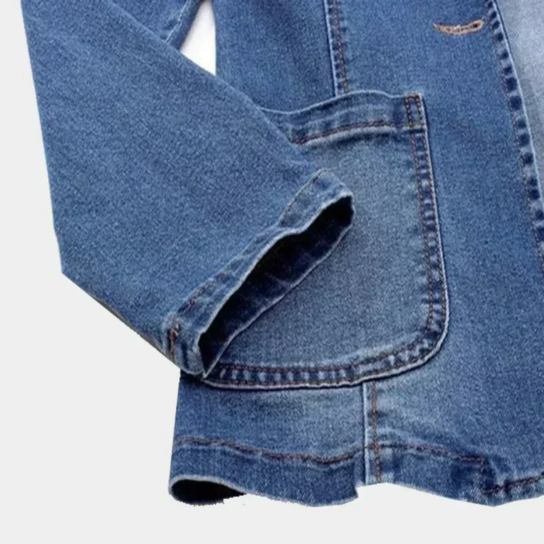 Bogumiła - Elegante Blazer in Denim - Image 8
