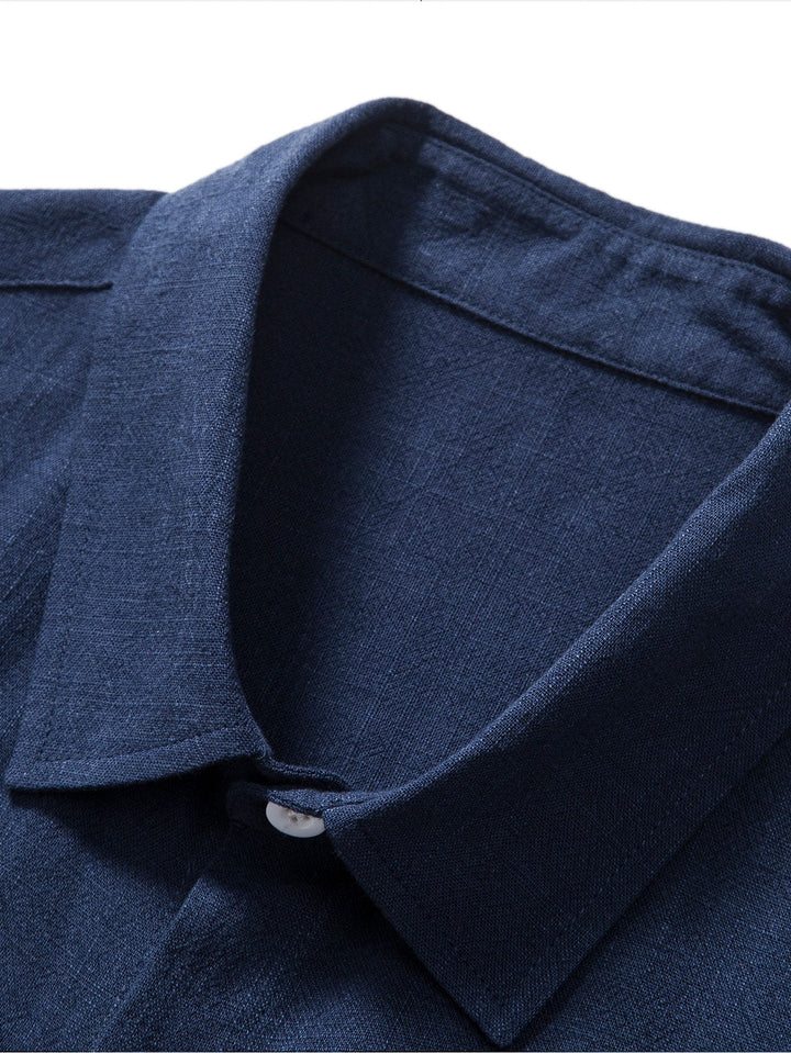 Booker - Camicia In Misto Lino Con Pantaloni Dritti - Image 10