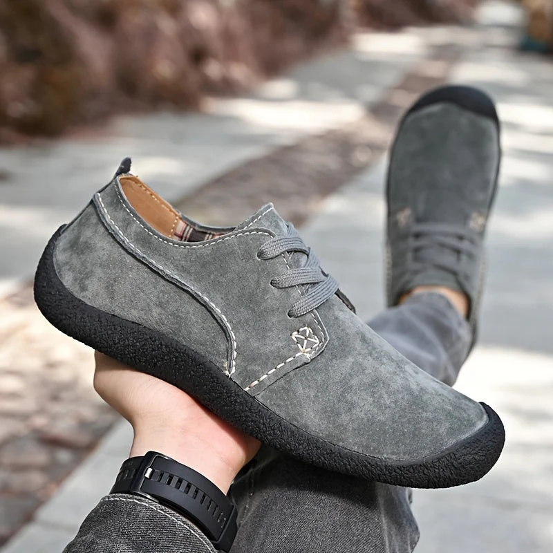 Boyce - Pelle Scamosciata Allacciate Pelle Scarpe - Image 9
