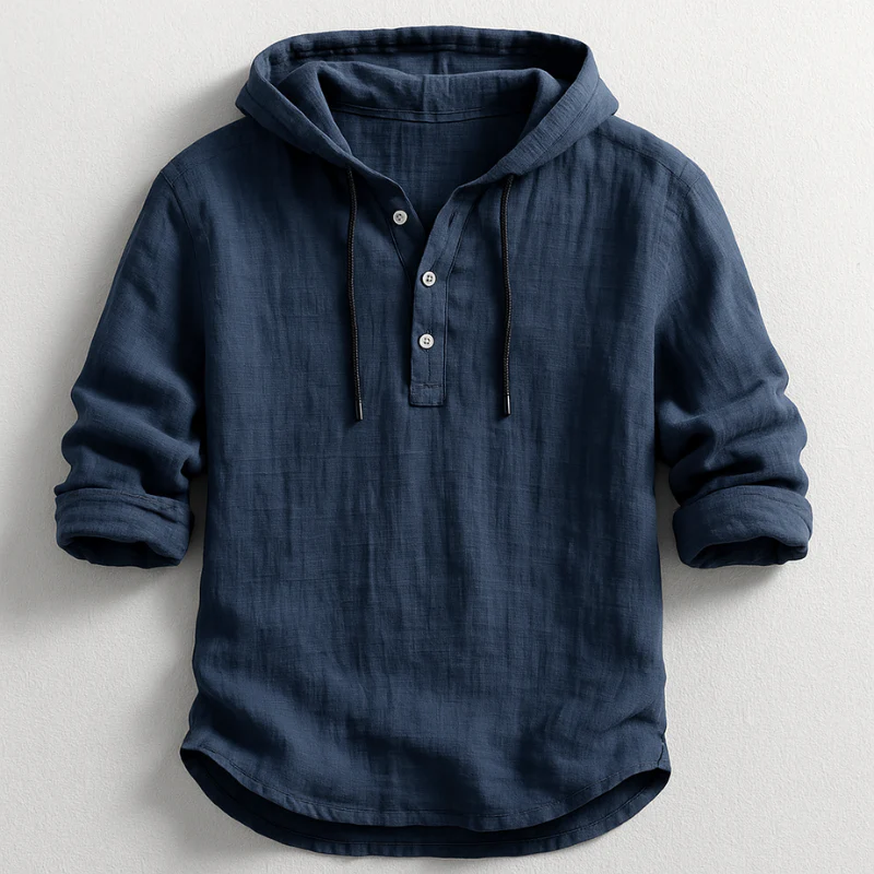 Bradley - Elegante Camicia Con Cappuccio e Maniche Lunghe - Image 3