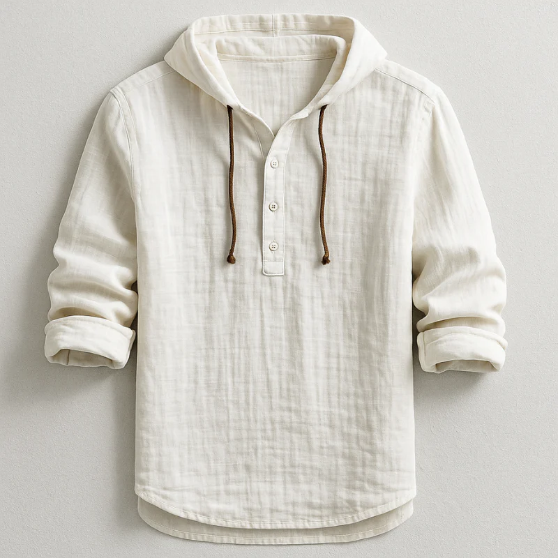Bradley - Elegante Camicia Con Cappuccio e Maniche Lunghe - Image 5
