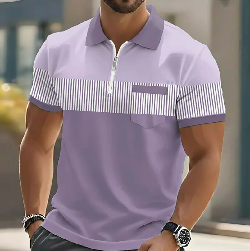Brett - Polo Elegante Con Cerniera - Image 2