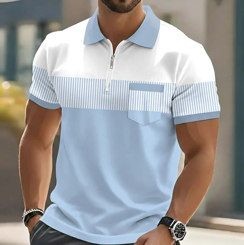 Brett - Polo Elegante Con Cerniera - Image 4