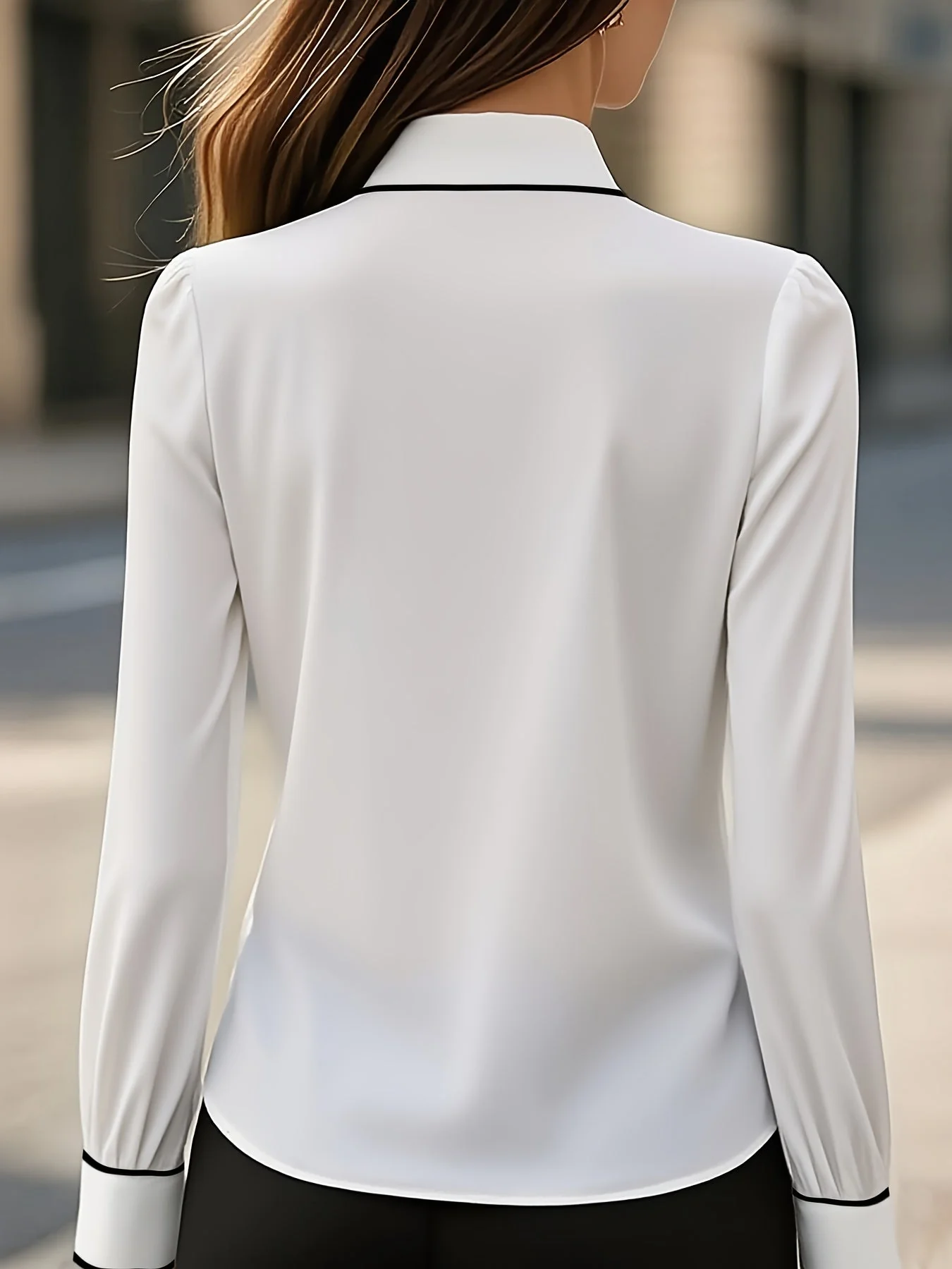 Briella - Camicia a Maniche Lunghe Con Laccio Frontale - Image 6