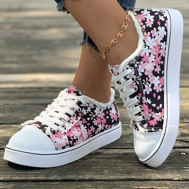 Bristy - Scarpe Stringate Con Stampa Floreale - Image 9
