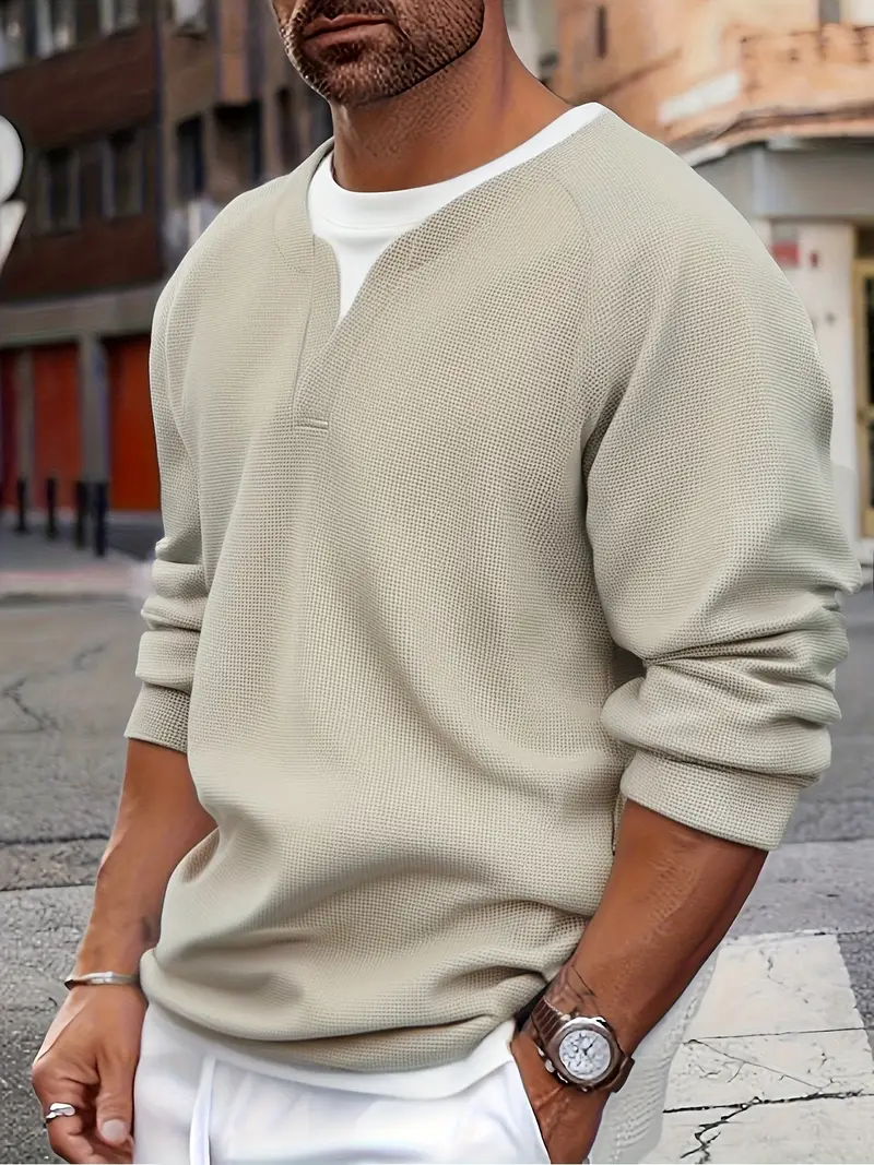 Brogan - Camicia Henley a Maniche Lunghe Dalla Vestibilità Comoda - Image 3