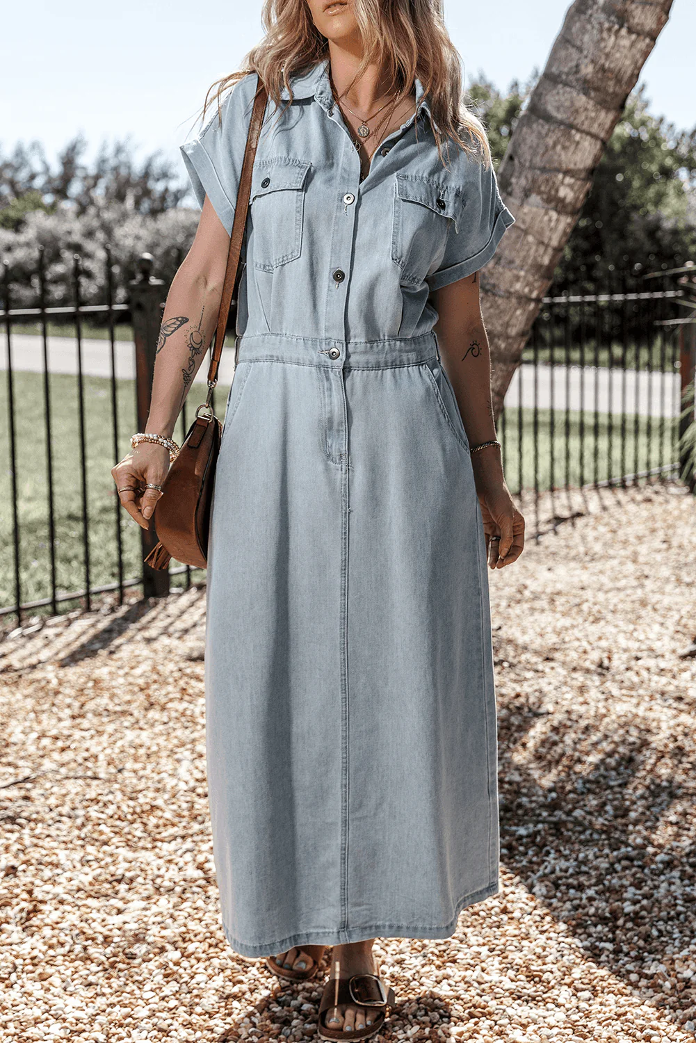 Brygida - Elegante Abito in Denim - Image 13
