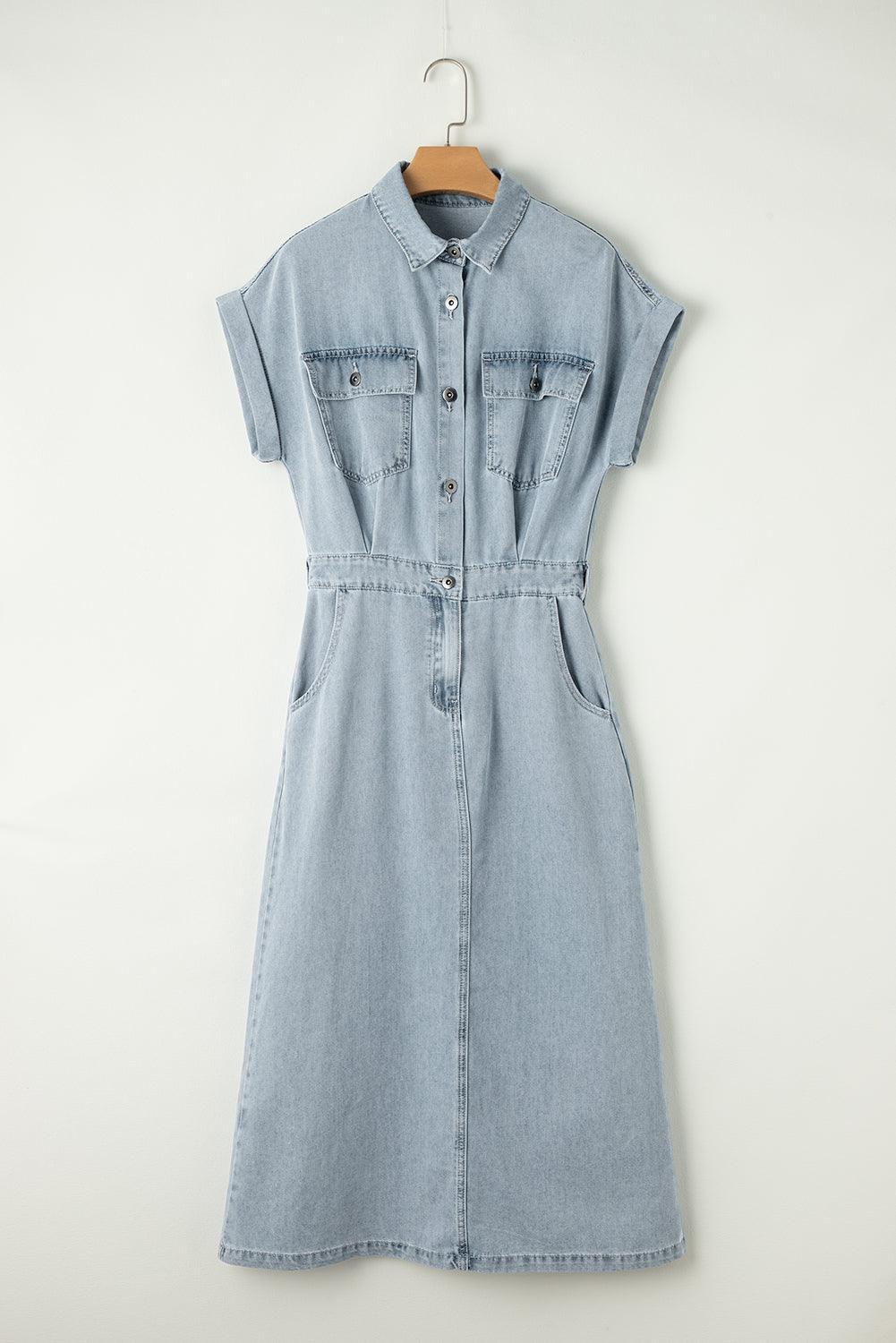 Brygida - Elegante Abito in Denim - Image 8