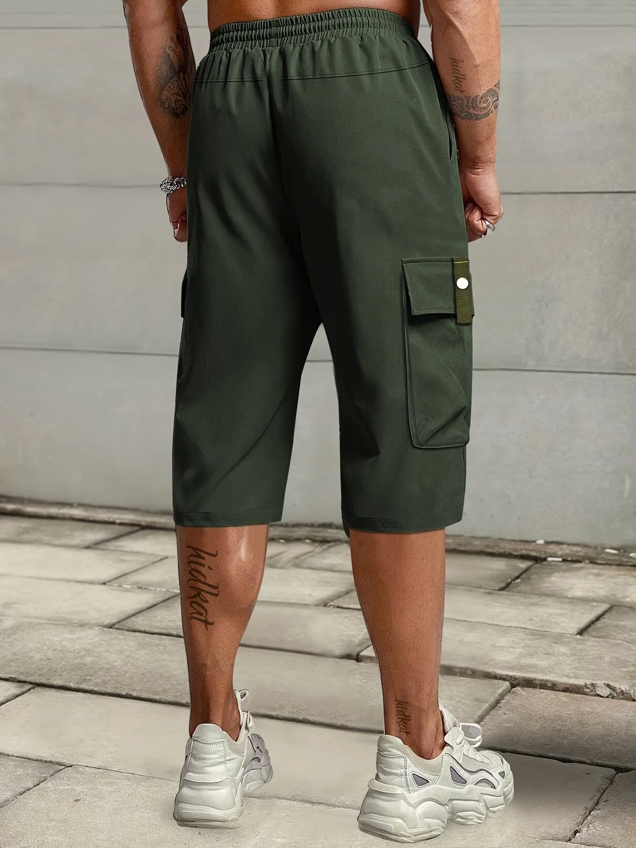 Burkus -  Pantaloncini Cargo Informale Con Tasche Multiplu - Image 10
